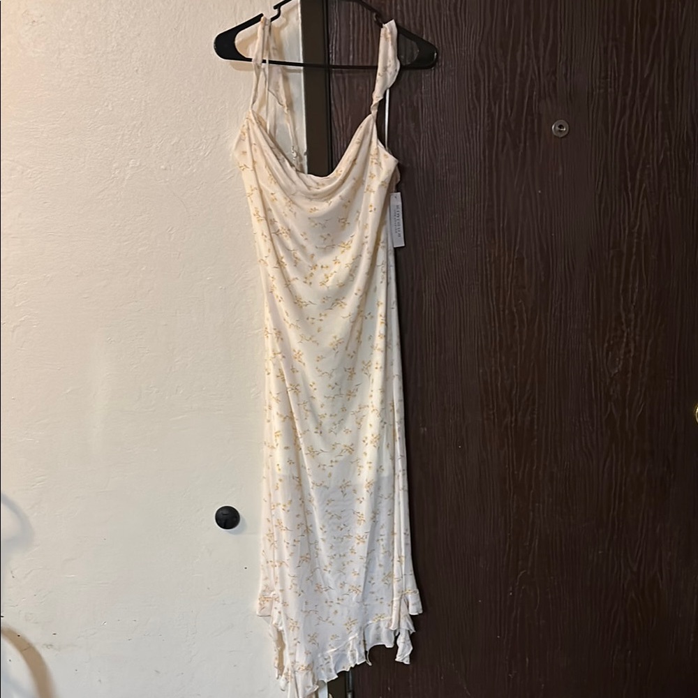 White Floral Maxi Dress